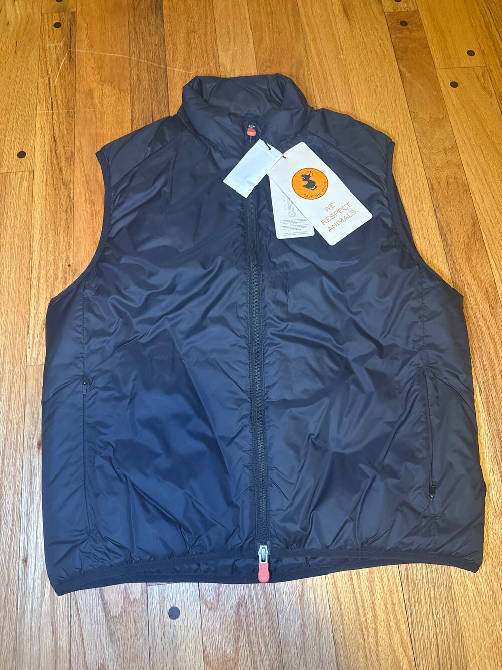 NEW Save The Duck Giga Quilted Puffer Vest Men's Small Black